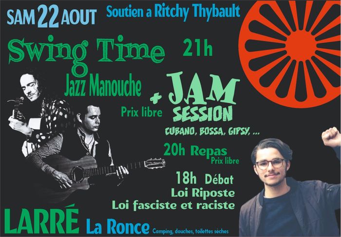 Soirée de soutien à Ritchy Thybault et contre la loi riposte