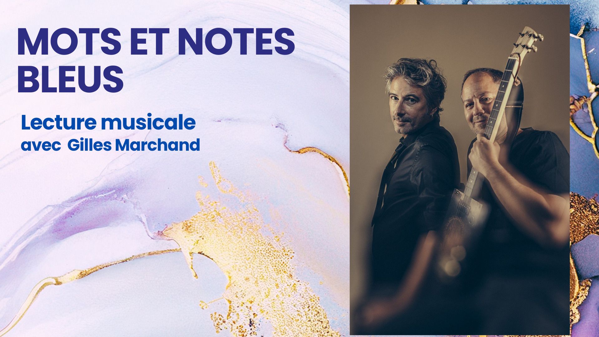 Mots et notes bleus