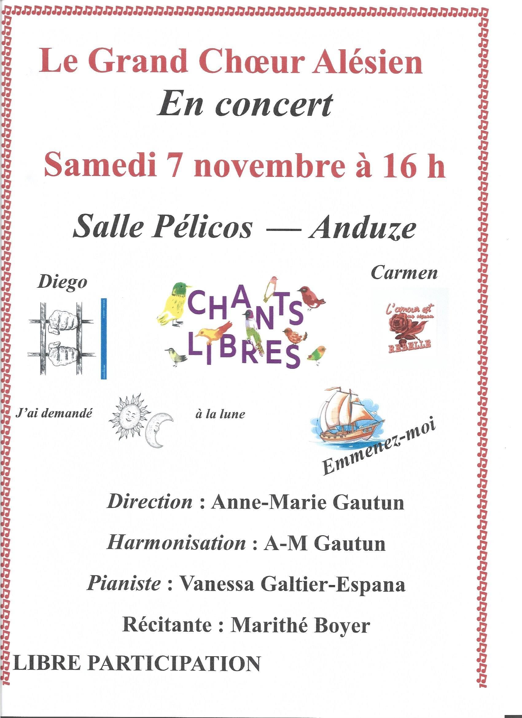 Concert "Chants libres"