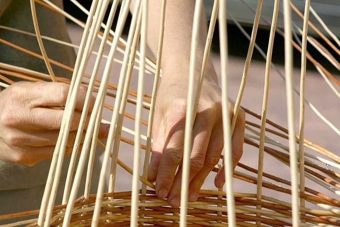 Atelier de fabrication de paniers