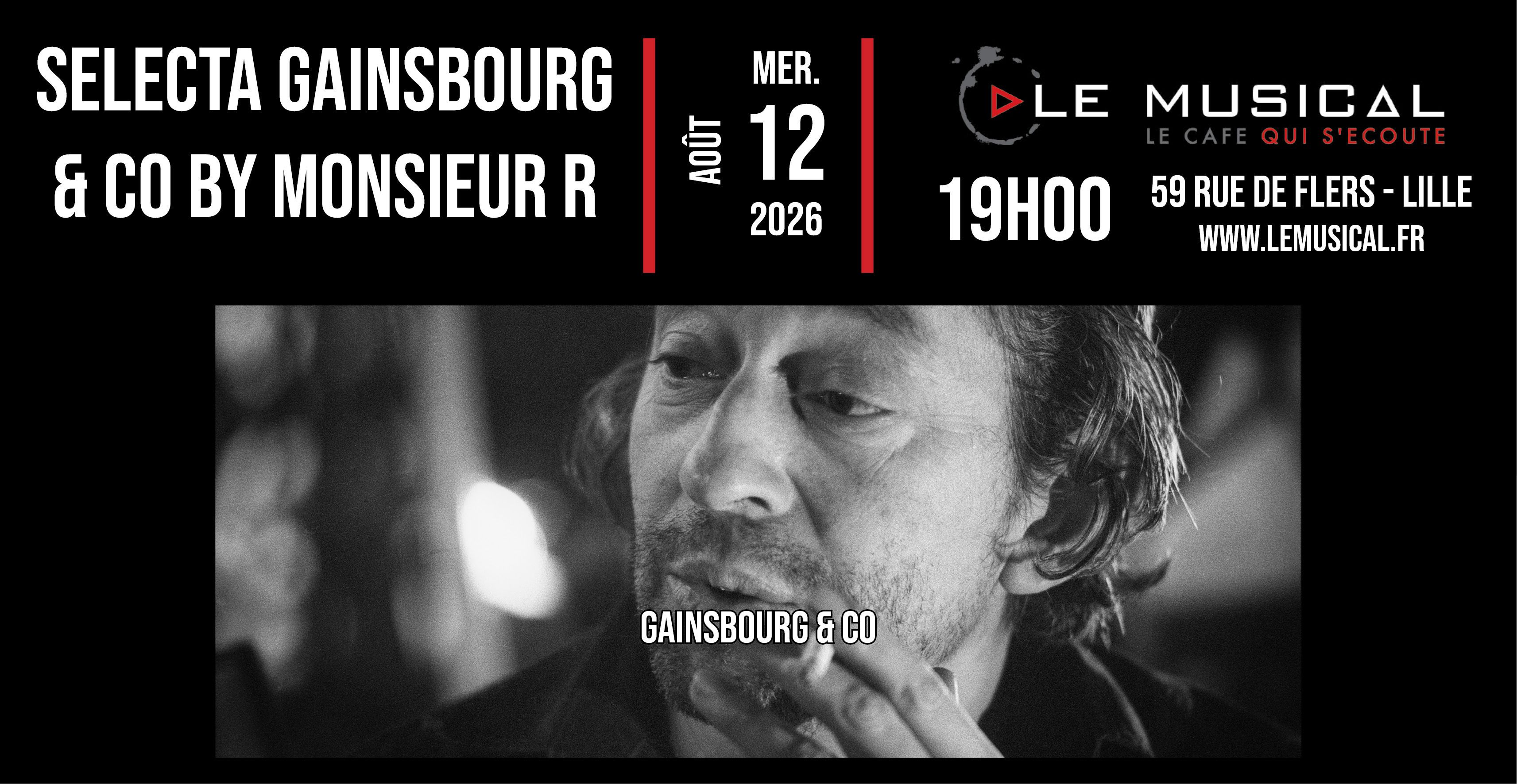 Soirée selecta Gainsbourg & Co by Monsieur R