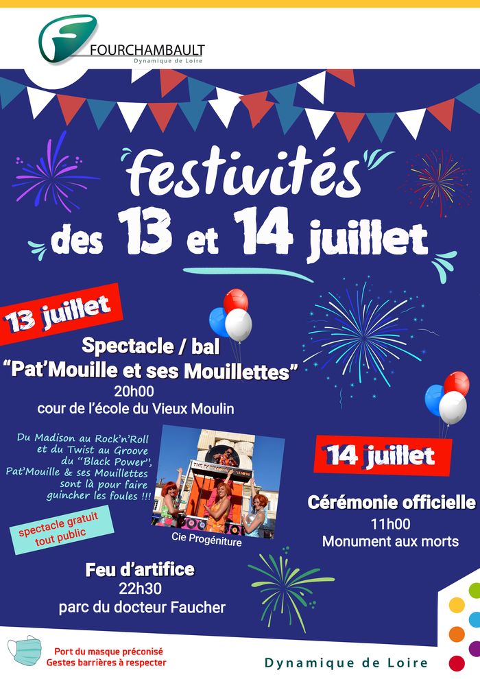 Spectacle dansant : Pat’Mouille et ses Mouillettes de la compagnie Progéniture – le 13 juillet 2021 à 20h