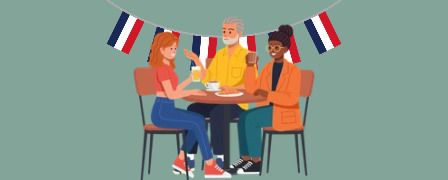 Discuter, pratiquer et progresser en français, à son rythme.