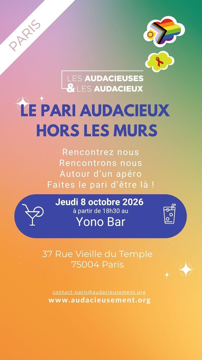 [PARIS] Le Pari Audacieux hors les murs du jeudi 8 octobre 2026