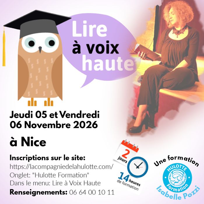 Formation: Lire à Voix Haute. Isabelle Pozzi. Hulotte Formation