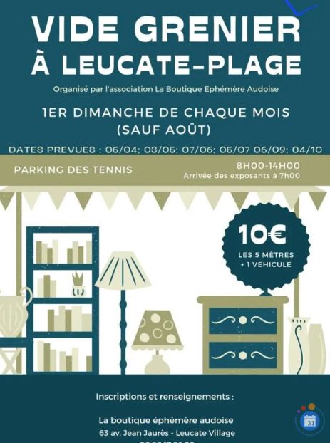 Vide grenier Leucate Plage