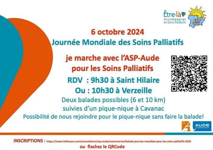 Journée Mondiale des Soins Palliatifs - Je marche avec l'ASP-Aude