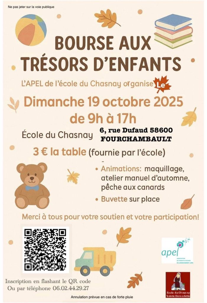 Bourse aux Trésors d’enfants