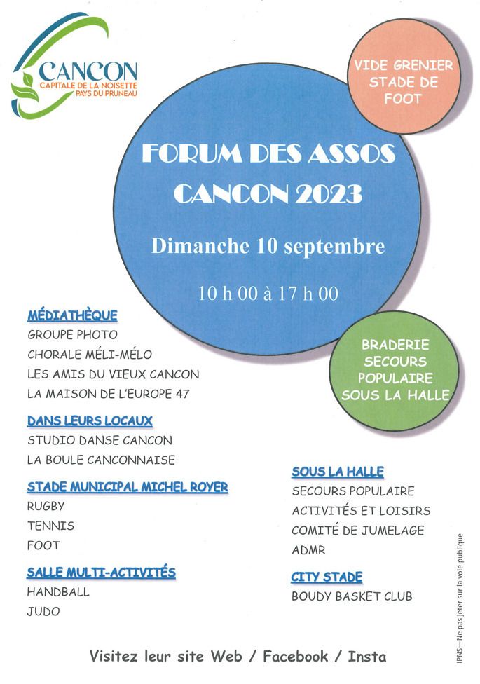 Forum des associations de Cancon