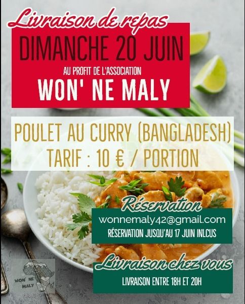 (action solidaire) Commandez AVANT LE 17 JUIN votre repas, spécialité bangladeshi