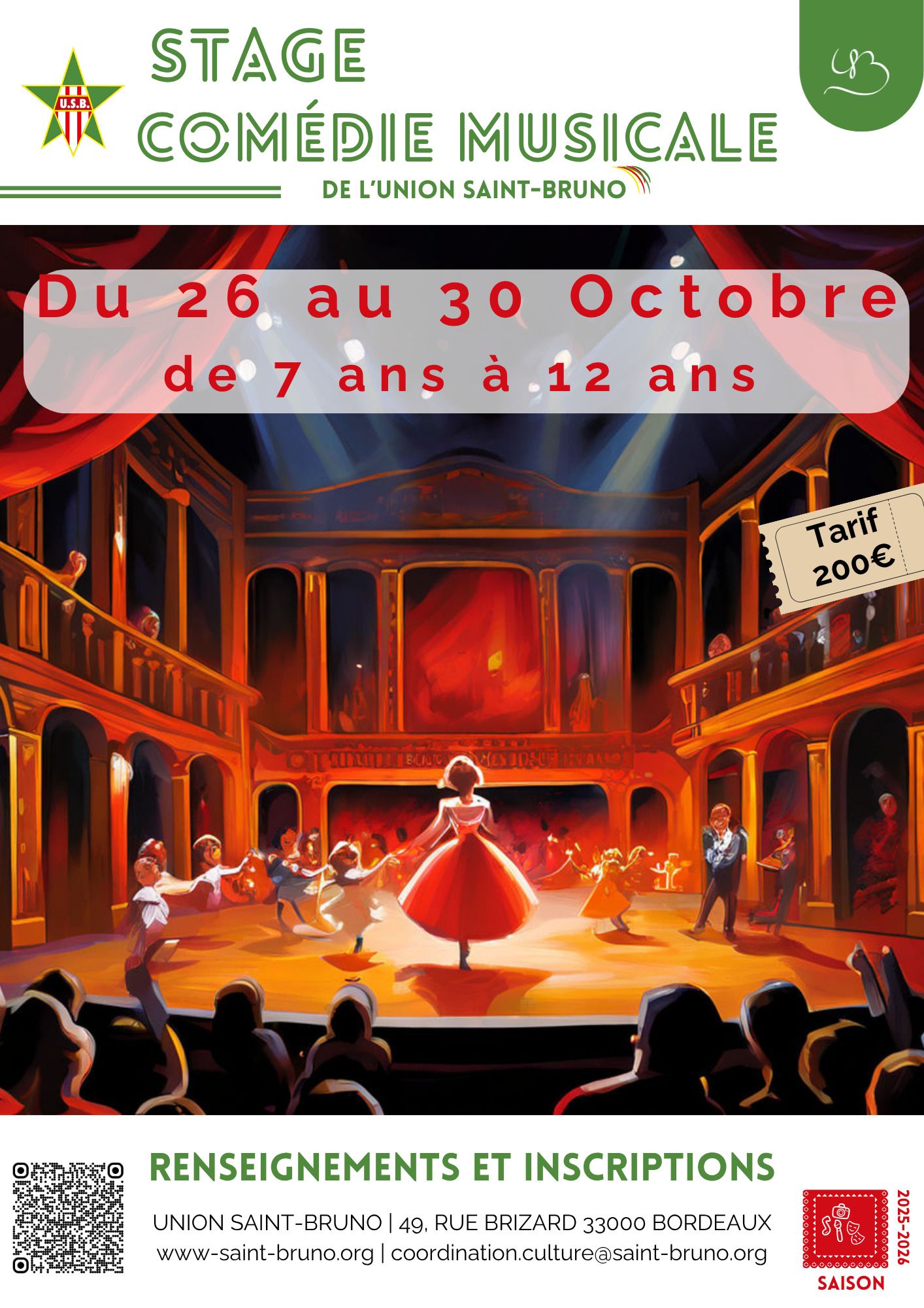 Musical Theatre Workshop - Ages 7 to 12