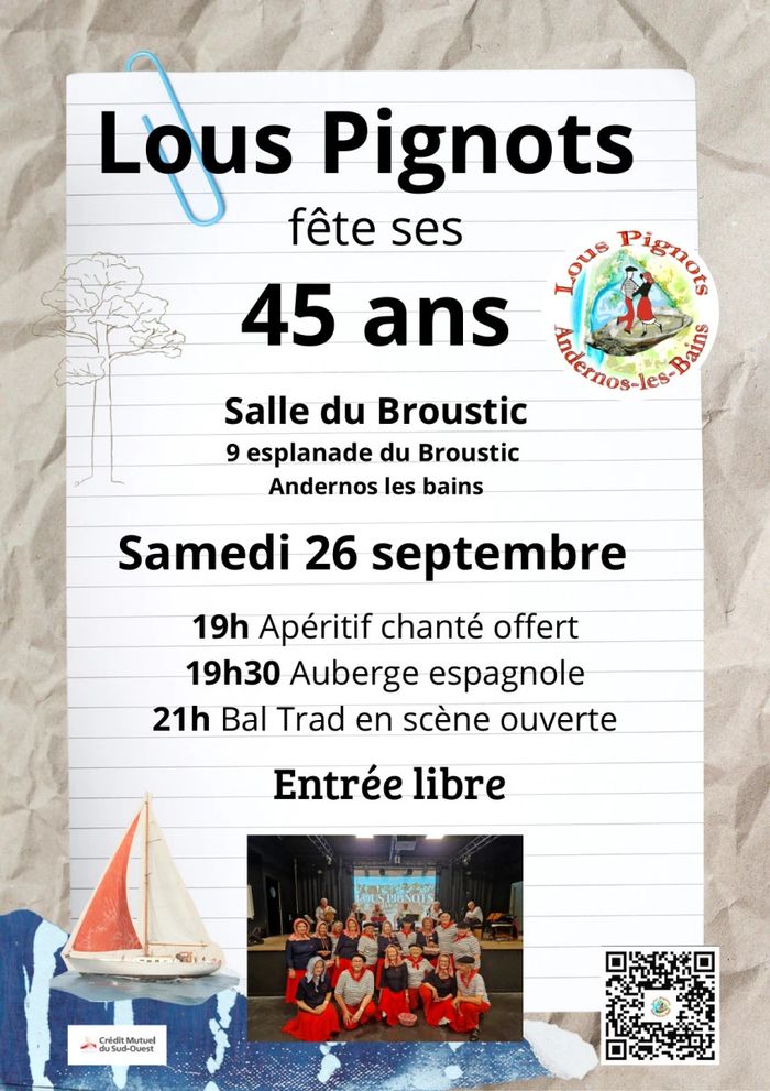 Affiche — Bal Trad 45 ans Lous Pignots