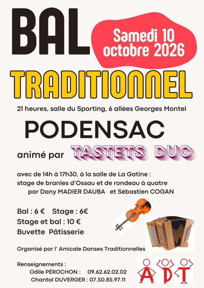 Affiche — stage et bal