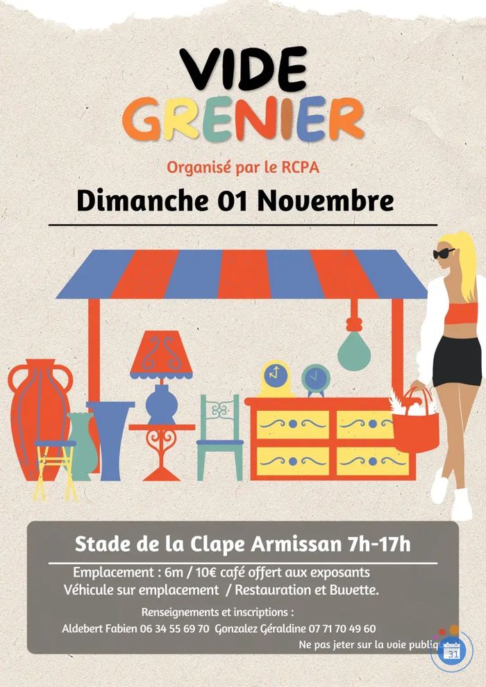 Vide-grenier par la RCPA