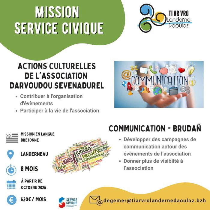 Service civique avec Ti ar Vro Landerne Daoulaz