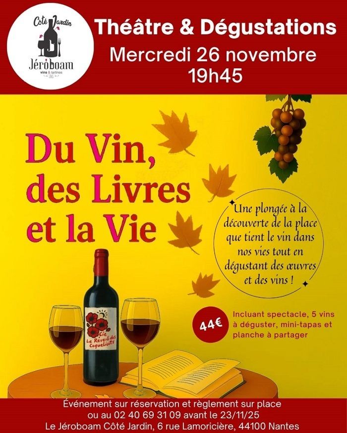 Soirée théâtre et dégustations
