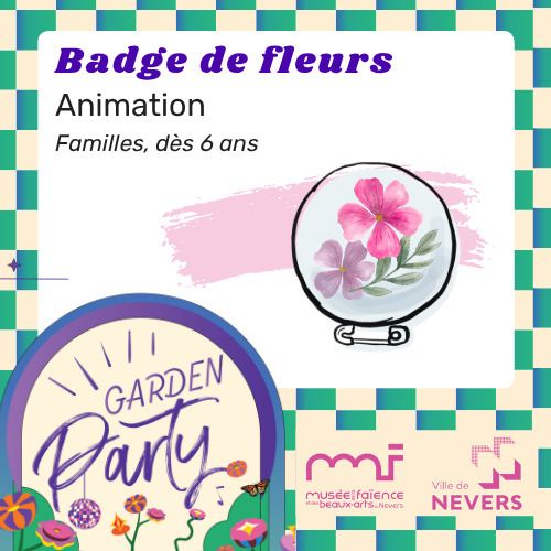 Badge de fleurs