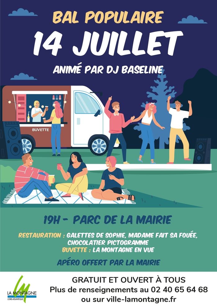 Bal populaire du 14 juillet à La Montagne