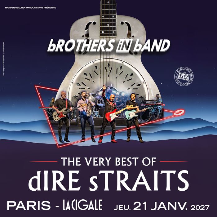 bROTHERS in bAND, le tribute qui enflamme les scènes et fait revivre Dire Straits avec une fidélité saisissante. Un hommage puissant, élégant et intensément live.