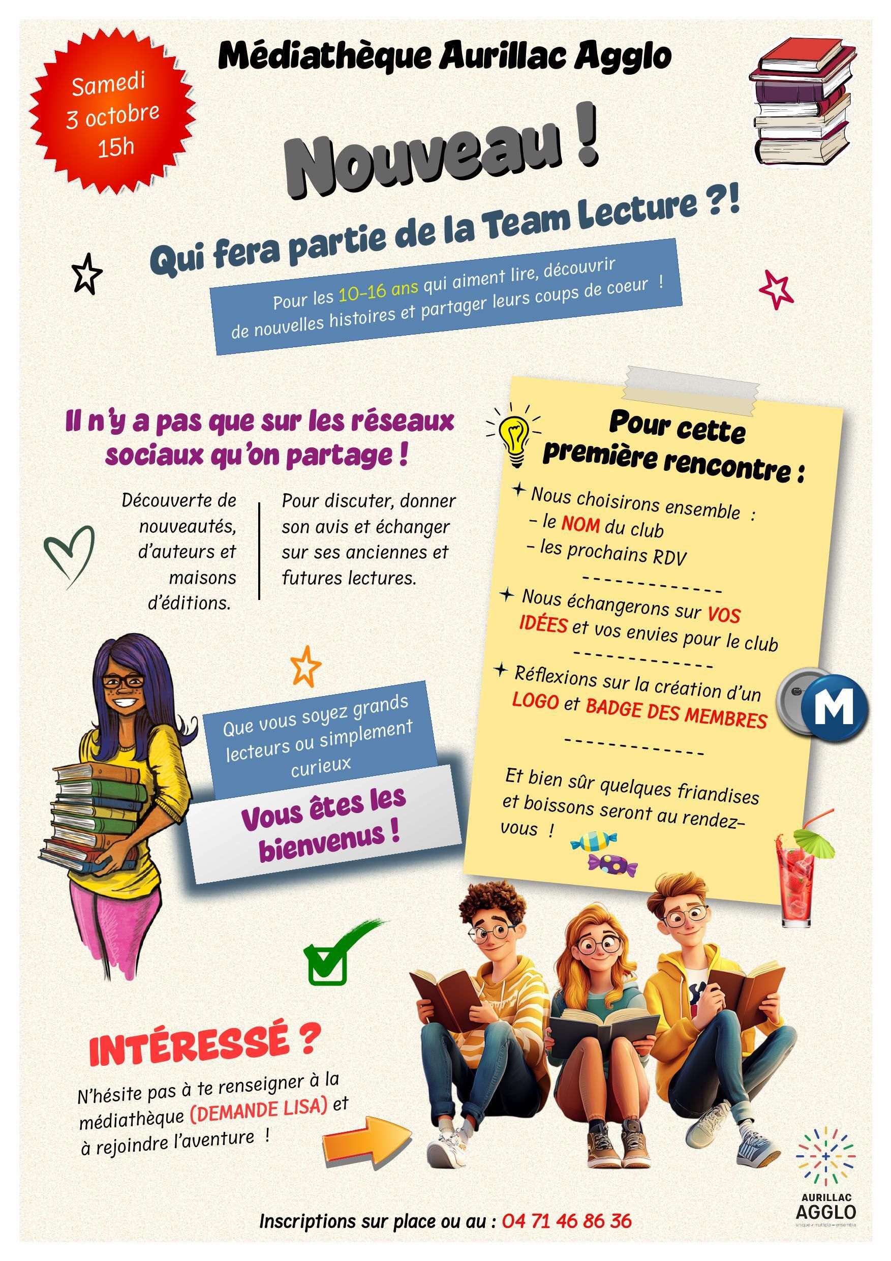 La Médiathèque lance son club de lecture pour les 10-16 ans !