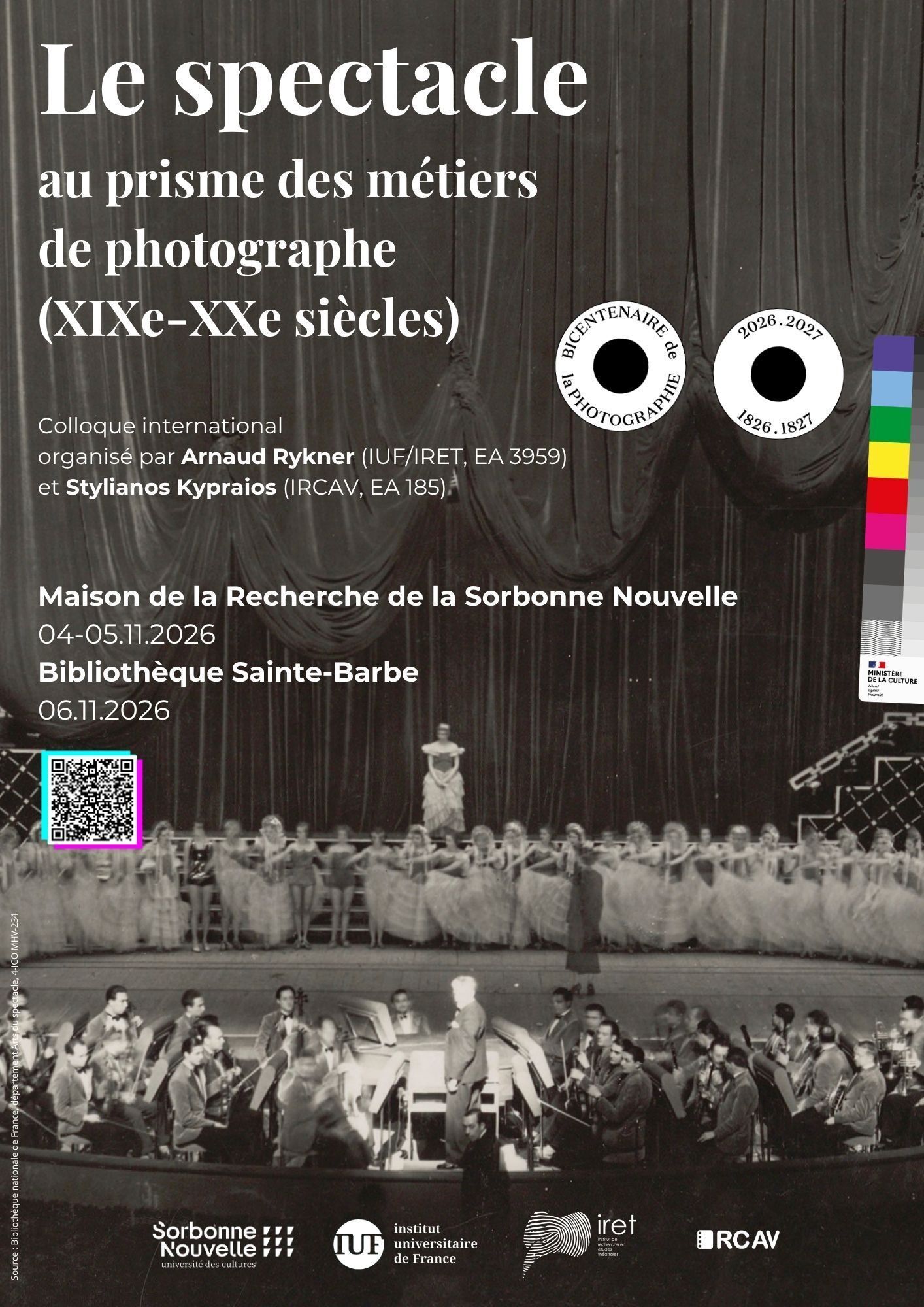 Le spectacle au prisme des métiers de photographe (XIXe-XXe siècles)
