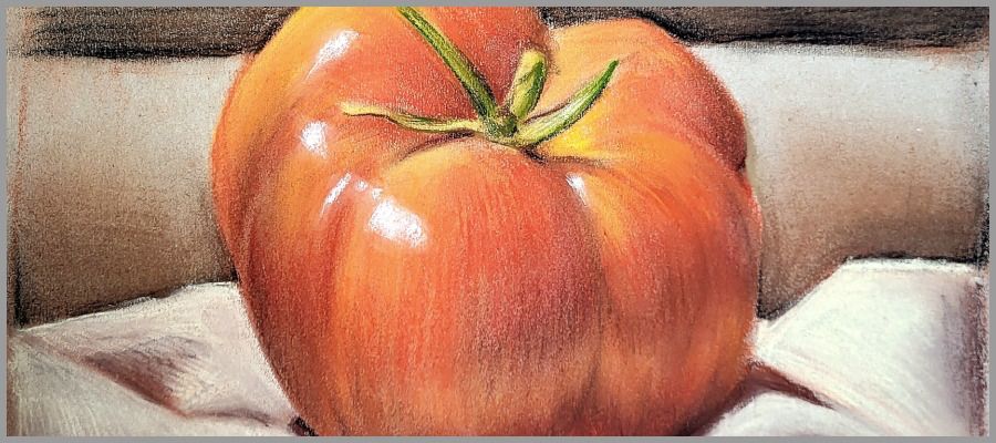 Nature morte au pastel sec
