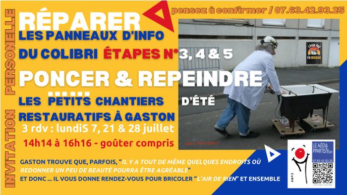 les petits chantiers restauratifs à Gaston