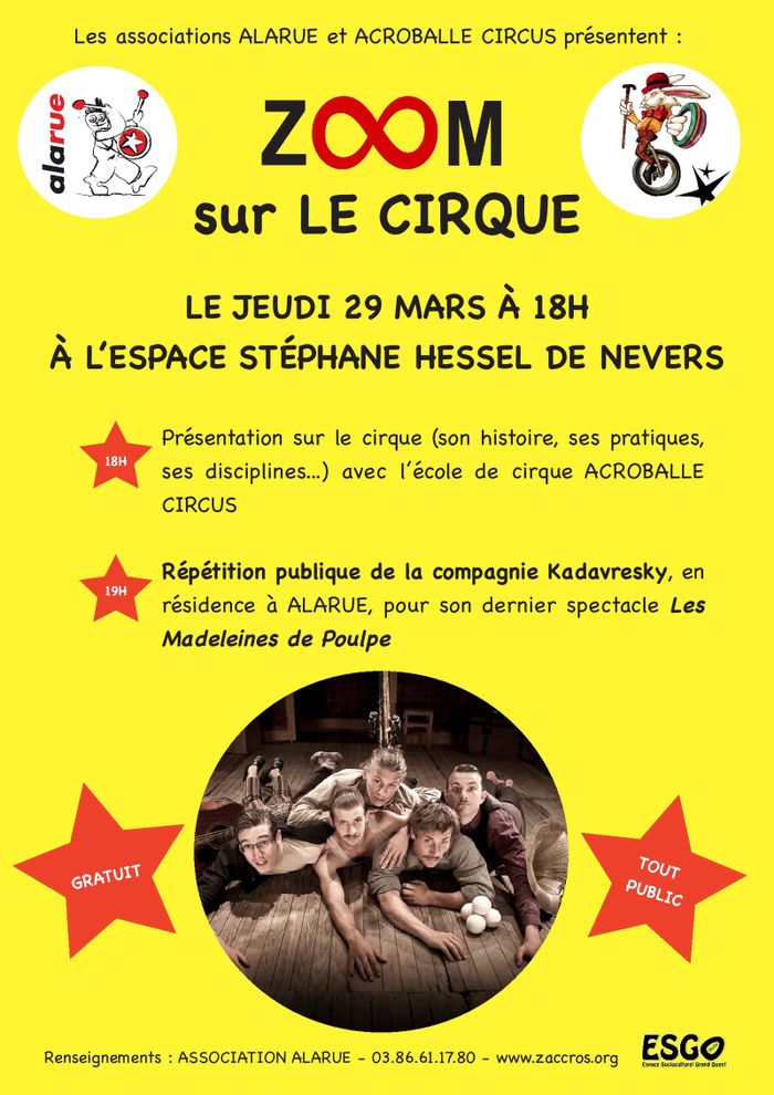 RÉPÉTITION PUBLIQUE KADAVRESKY ET ZOOM SUR LE CIRQUE