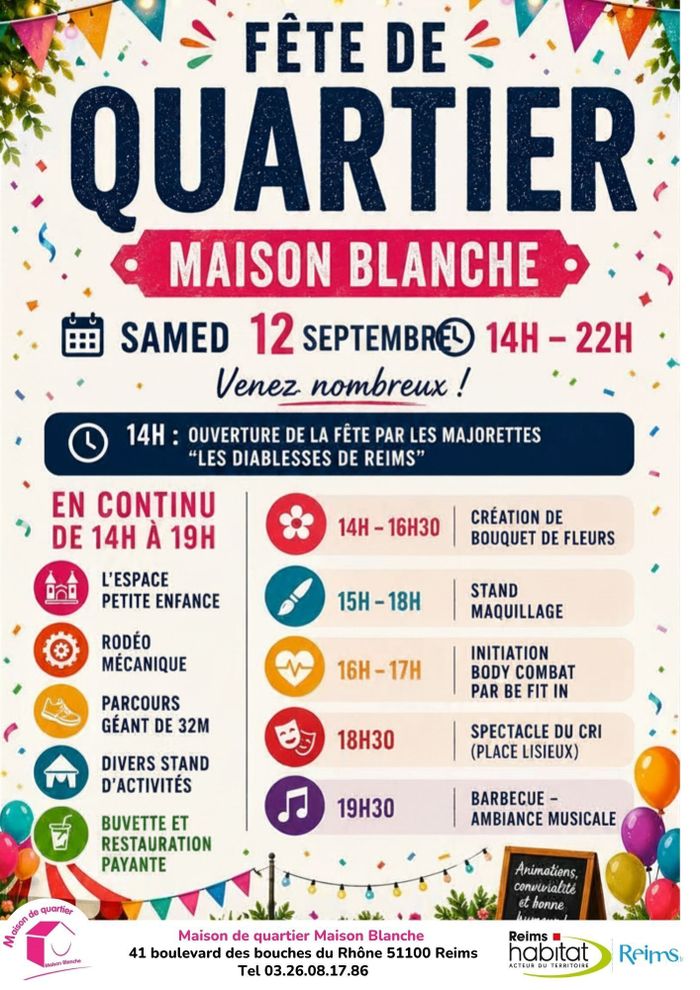 Fête de quartier Maison Blanche