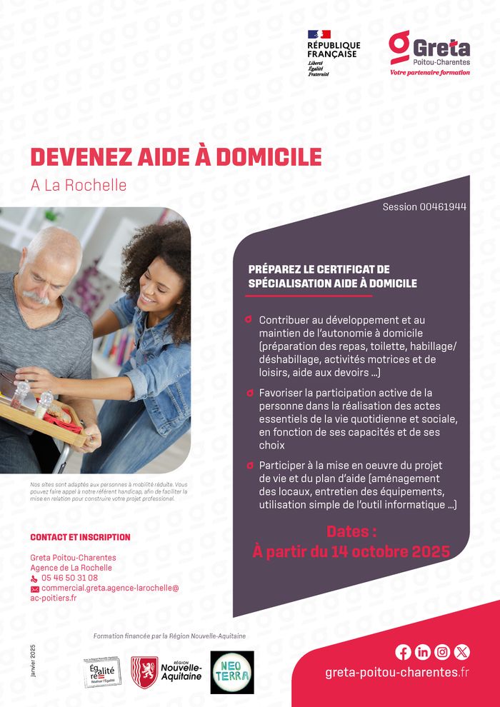 Cette réunion a pour objectif de faciliter la découverte du métier et de la formation.