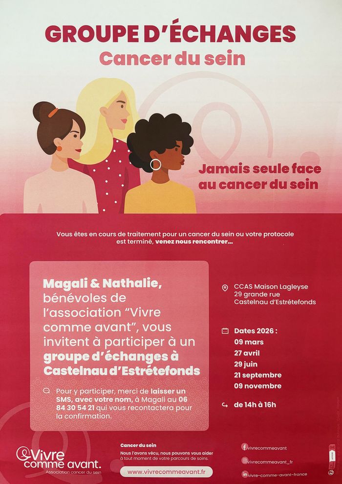 Vivre comme avant, parler du cancer du sein