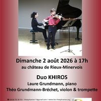Concert classique avec le Duo Khiros