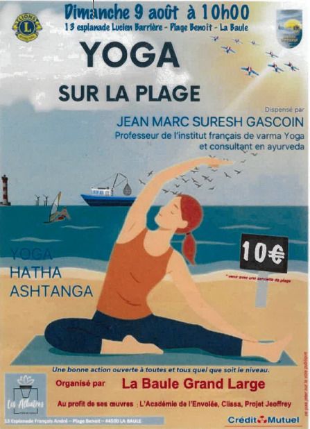 Yoga sur la plage