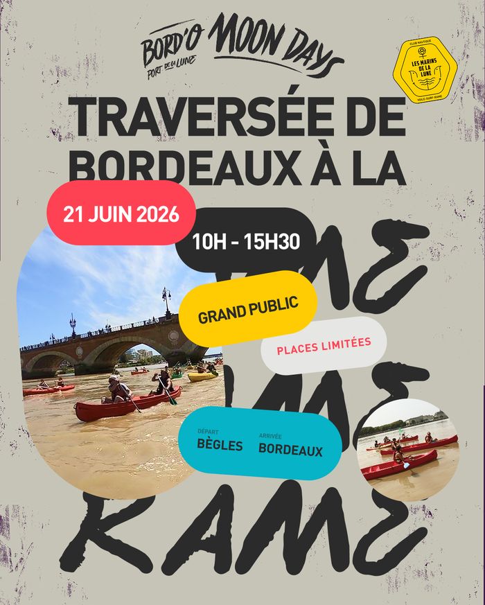 Traversée de Bordeaux à la rame
