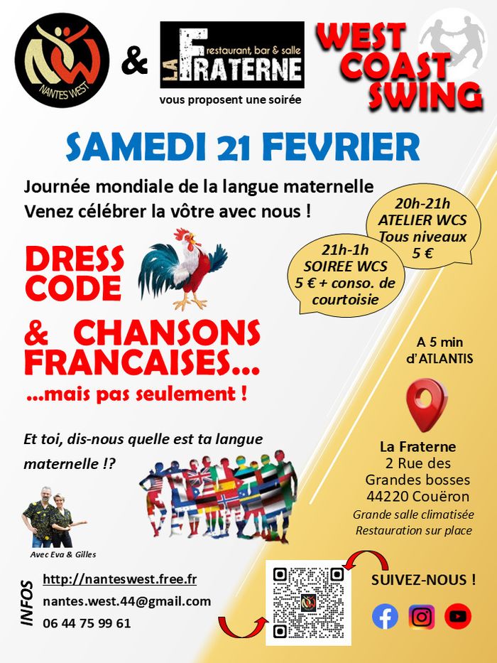 Atelier + Soirée West Coast Swing Chansons françaises