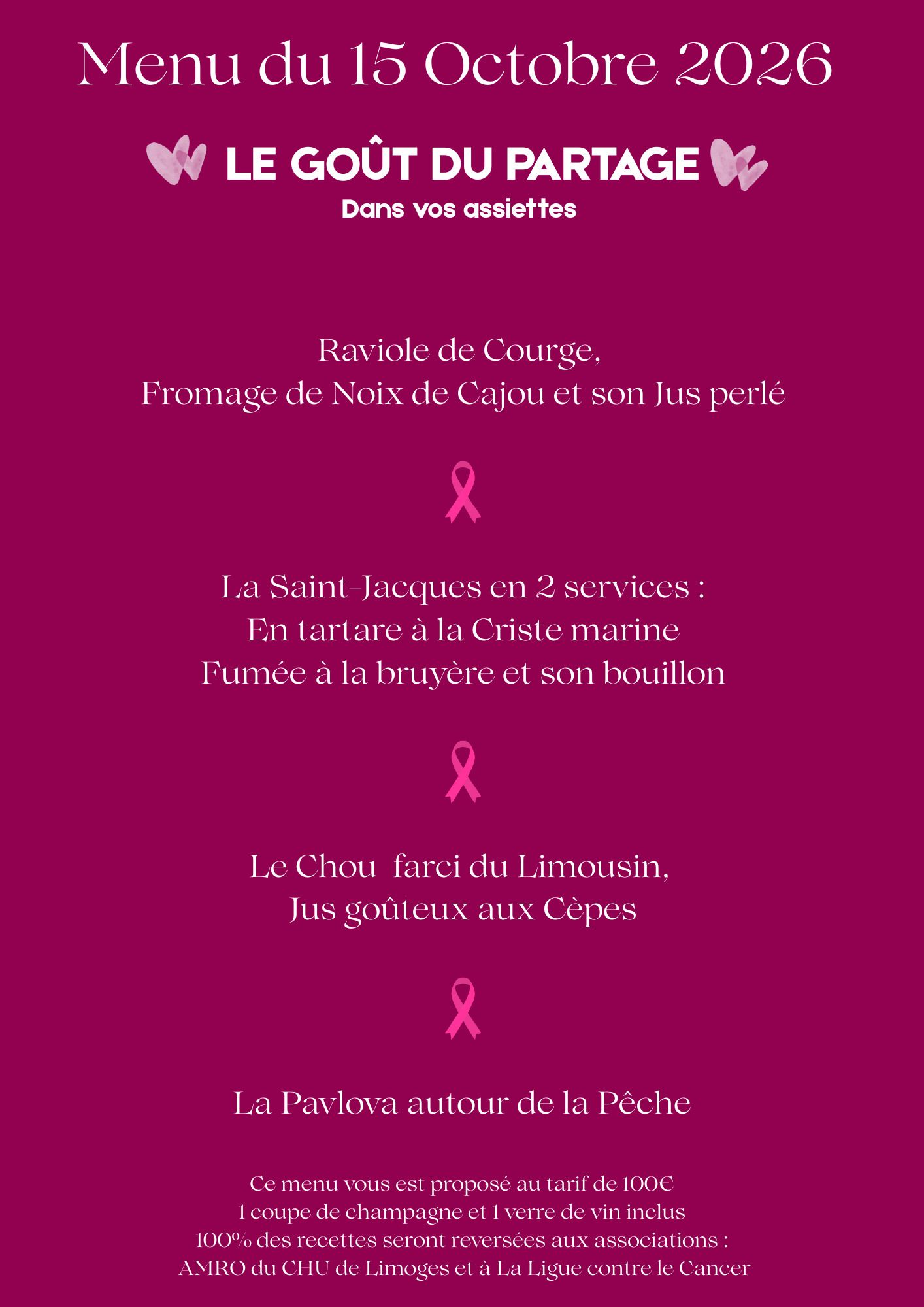 Soirée Octobre Rose