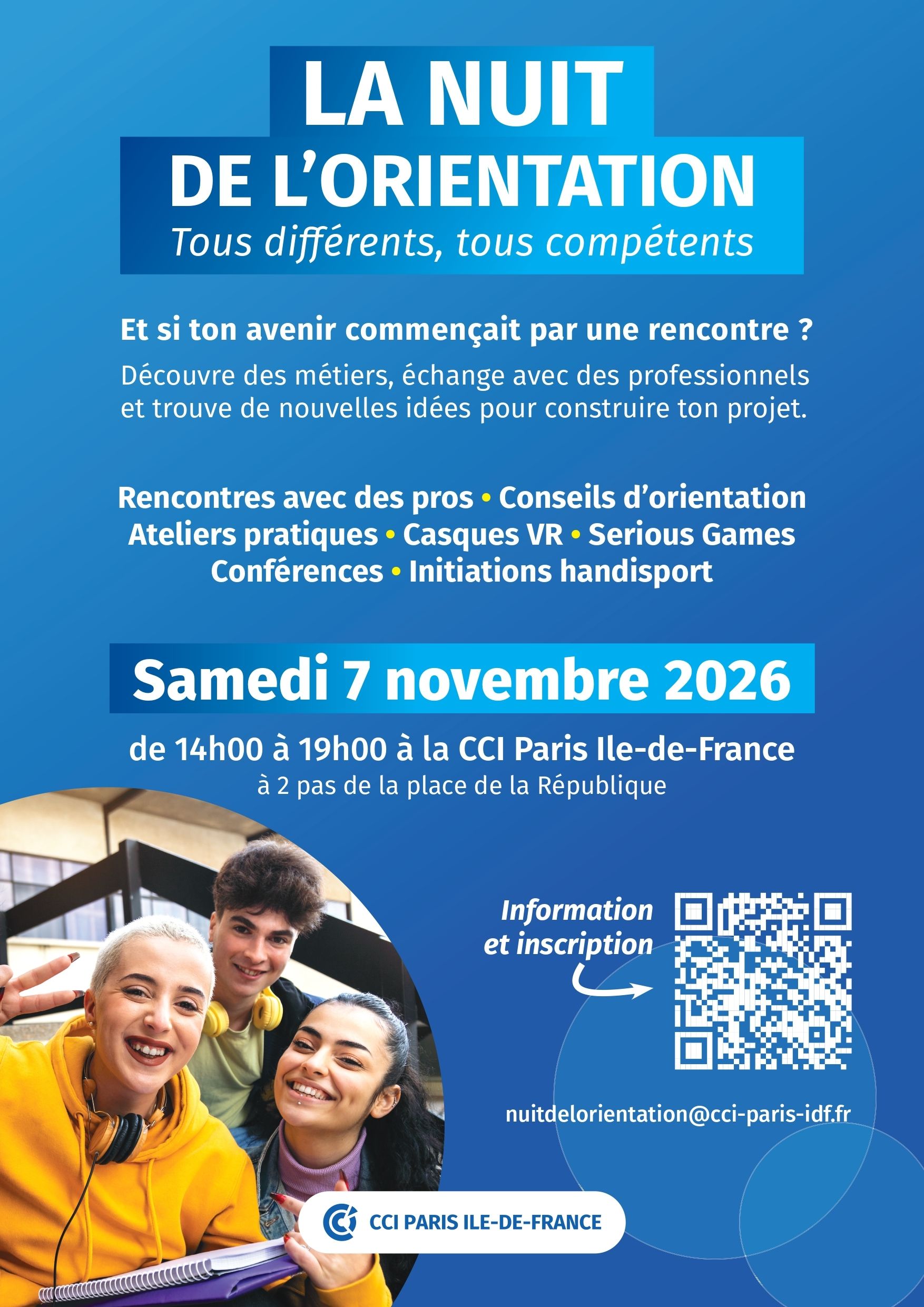 Nuit de l'Orientation de la CCI Paris Île-de-France