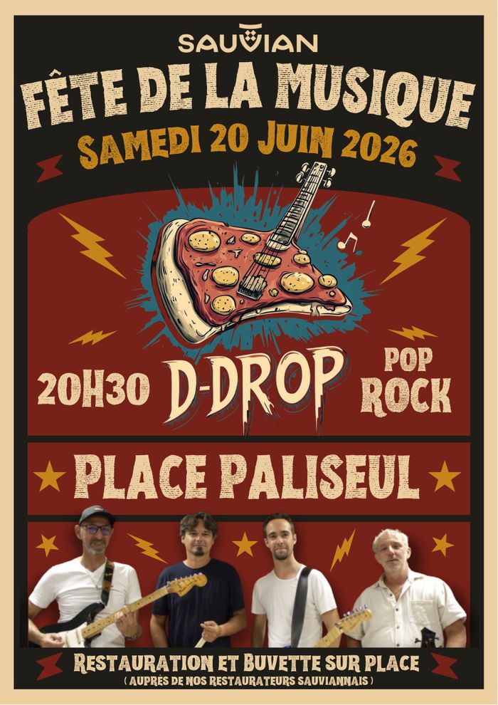 Concert du Groupe D-Drop - Fête de la musique