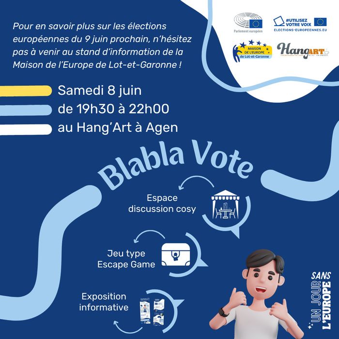 Stand d'information "Blabla Vote"