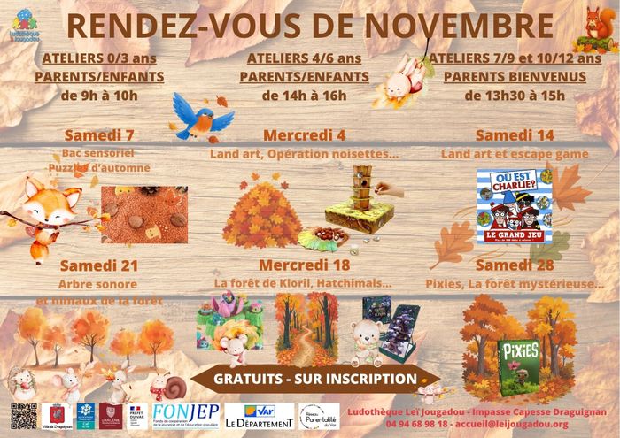 Ludothèque - Programme de novembre