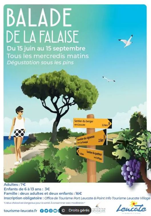 Balade commentée de la falaise et dégustation de produits locaux