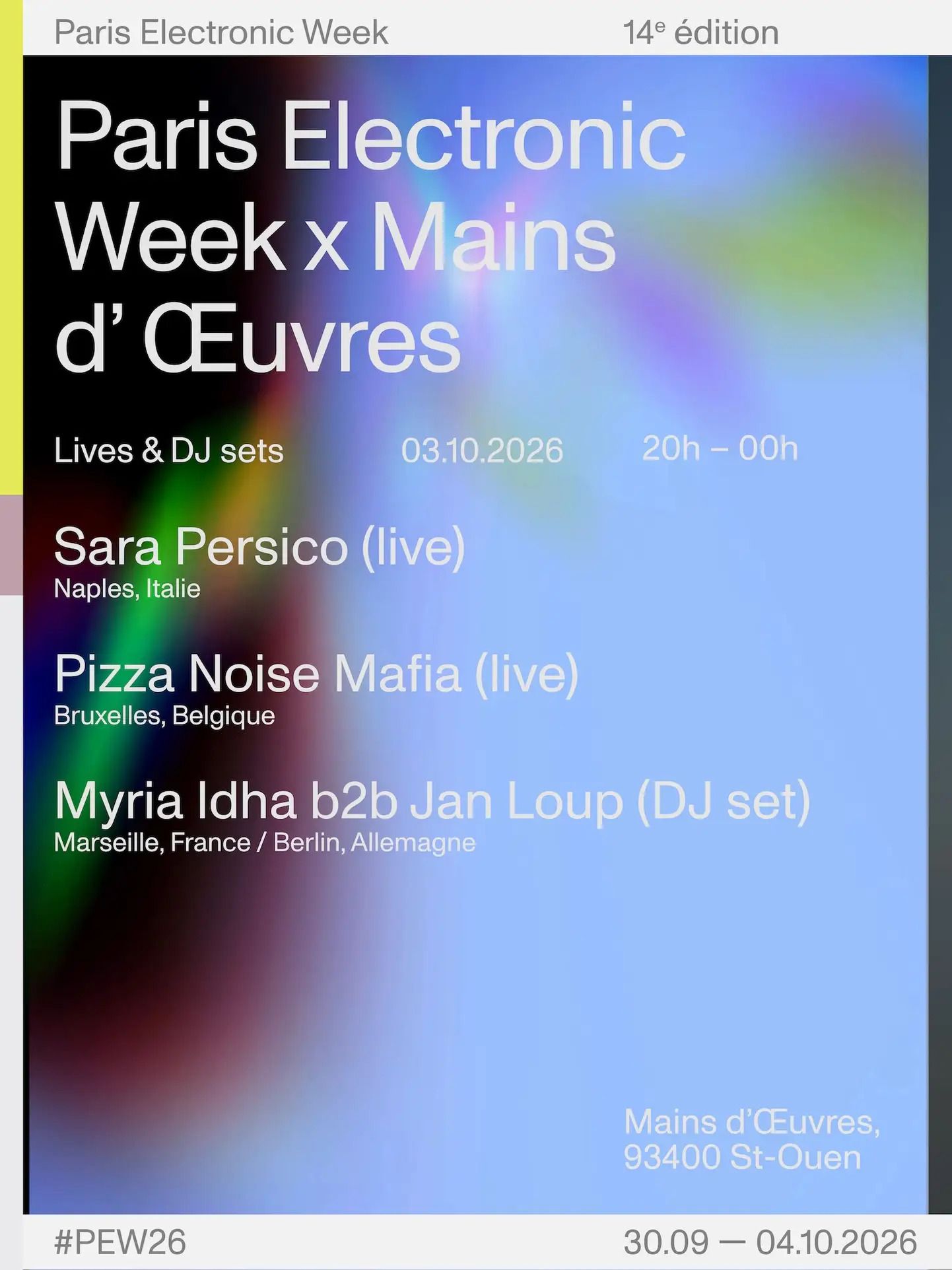 Paris Electronic Week x Mains D'Œuvres