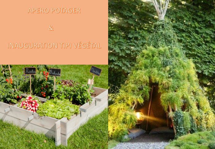 Inauguration tipi végétal et apéro potager