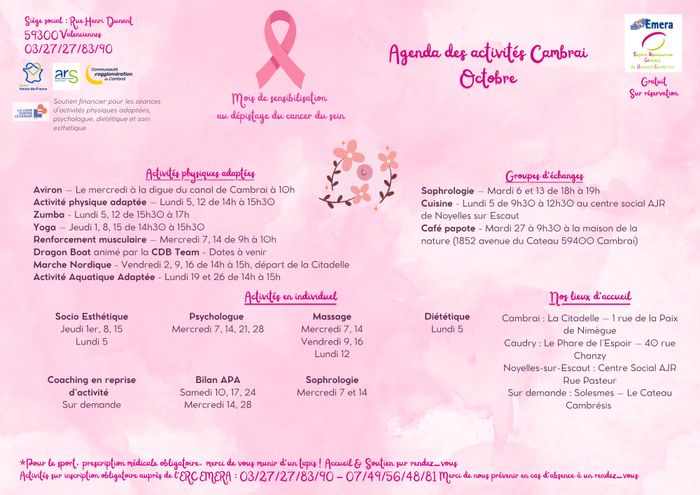 Mois de sensibilisation au dépistage du cancer du sein 🩷🎀