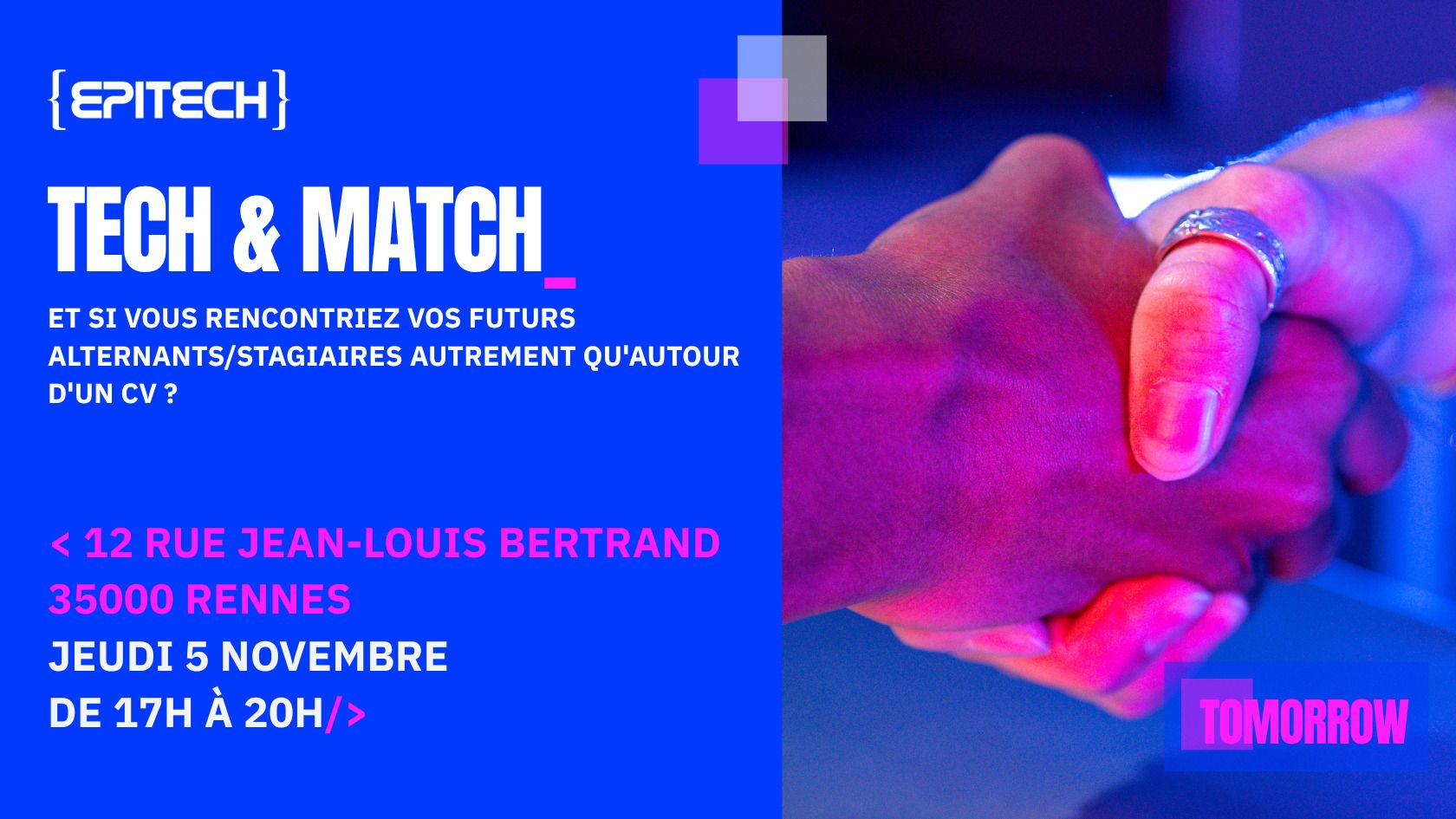 🤝 Tech & Match : une nouvelle façon de rencontrer vos futurs talents