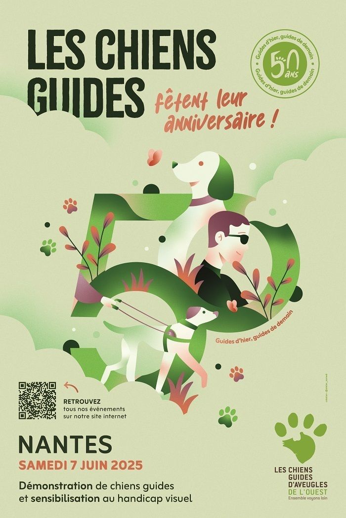 Les Chiens Guides d'Aveugles de l'Ouest fêtent leurs 50 ans !