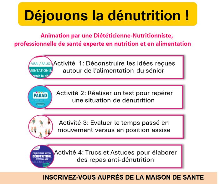 Atelier d'information sur la dénutrition