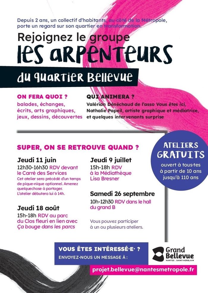 Les Arpenteurs du quartier de Bellevue