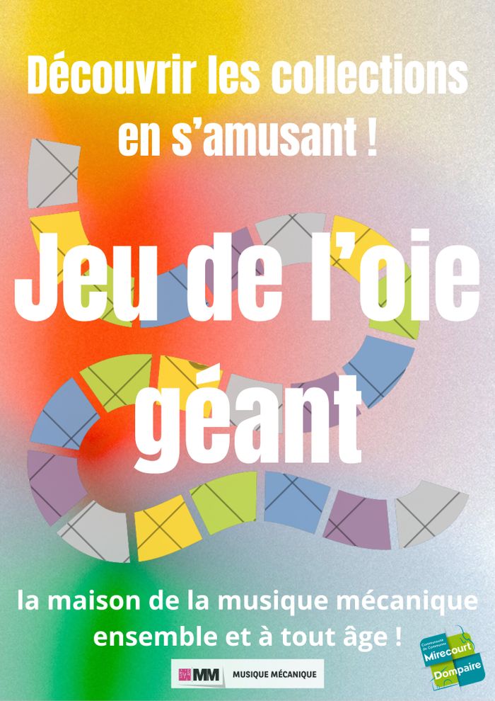 Affiche — Jeu de l'oie à la Maison de la musique mécanique
