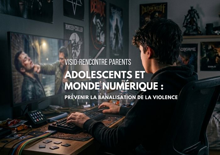 Une conférence en ligne destinée aux parents pour mieux comprendre comment l’univers numérique peut modifier le rapport des adolescents à la violence